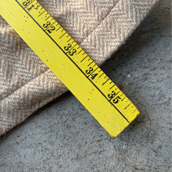 Women's Large Beige/Tan Toggle Wool Coat Autumn Ready **flaw - Picture 7 of 9